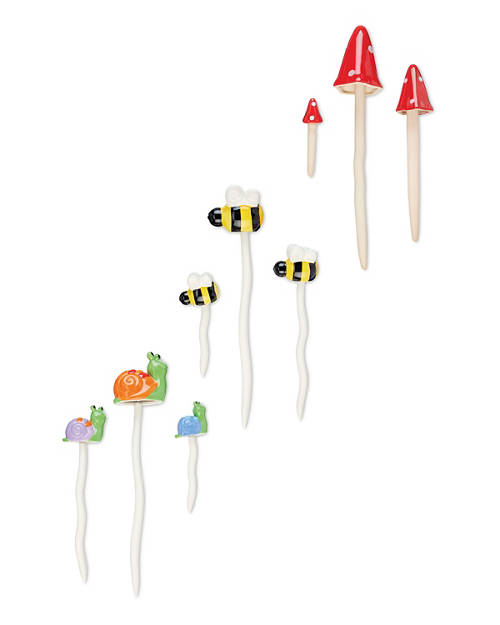 Group 1, Ceramic Garden Stake Assortment