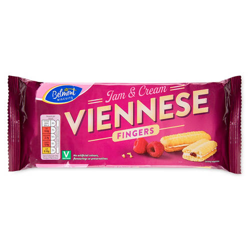 Viennese Raspberry Jam Cream Fingers