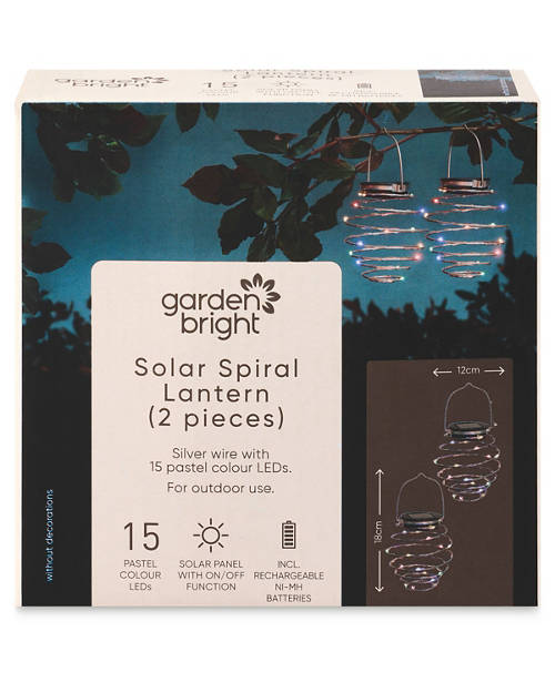 Front shot 2, Solar Sprial Lantern Round Small