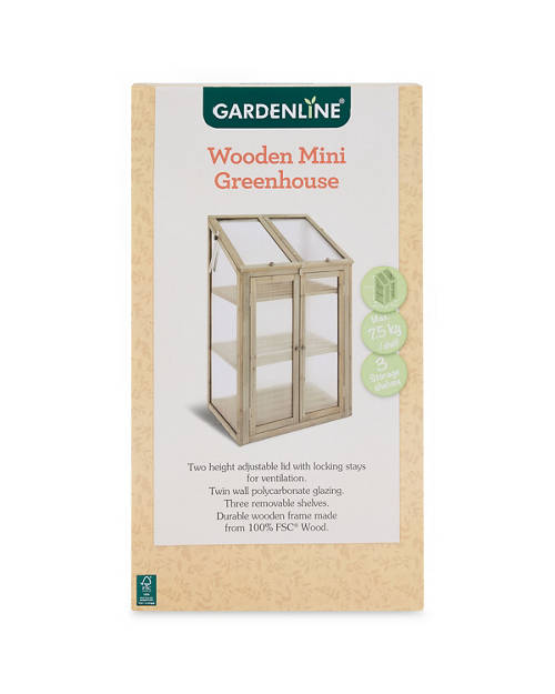 Front shot 2, Wooden Mini Greenhouse