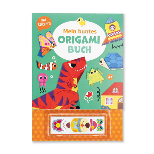 Vista frontale 1, Libro creativo per bambini, origami colorati
