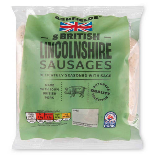 Lincolnshire Sausages 8 Pack