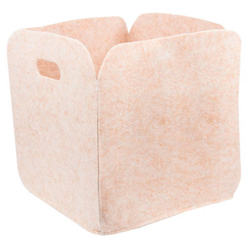 Vorderansicht 1, Filzsortiment, Korb, Beige