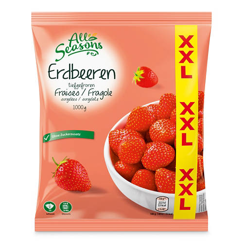 zamrznjeno sadje xxl, jagode