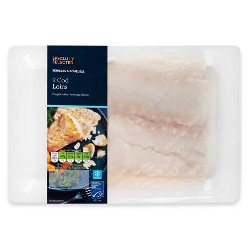 Skinless & Boneless Cod Loins 2 Pack
