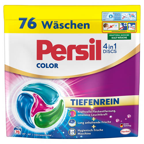 Vorderansicht 1, Discs, Pulver oder Gel, Discs Color 76 WL