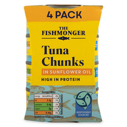 Tuna chunks in Sunflower oil 4 Pack