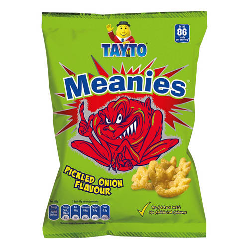 Meanies Pickled Onion Flavour Maize Snacks