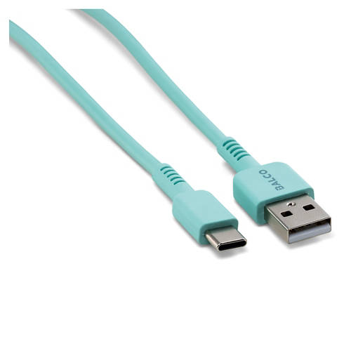 Vista frontale 1, Assortimento sost. Accessori smartphone, USB A-C, turchese