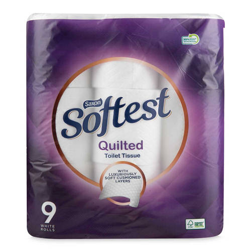 Quilted Toilet Tissue 3 Ply 9 Pack