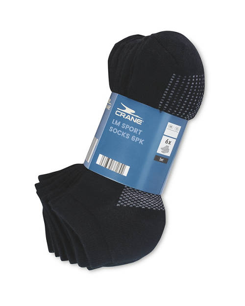 Front shot 2, Mens Sport Socks 6 Pack