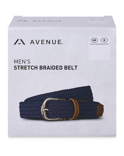 Front shot 2, Men's Stretch Braided Belt