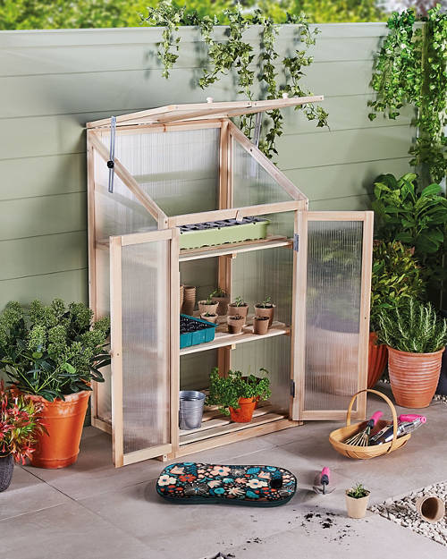 Lifestyle 1, Wooden Mini Greenhouse