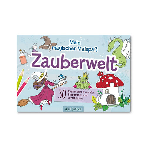 Vista frontale 1, Cartoline da colorare, Magia da colorare