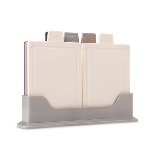 Vista frontale 1, Taglieri con supporto, grigio