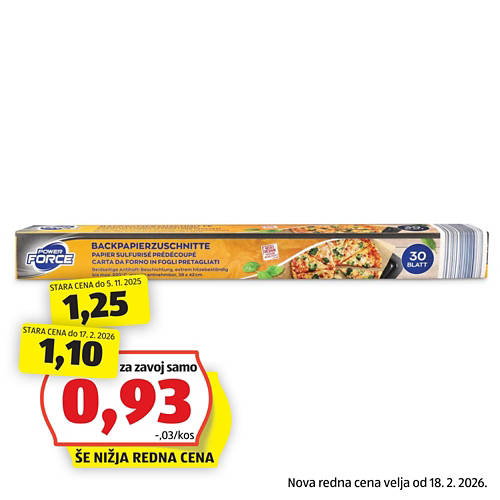 papir za peko