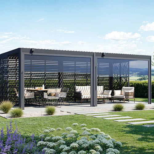Lifestyle 1, Designpergola Aluminium Nero