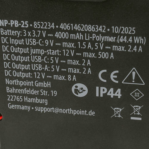 Dettagli 4, Powerbank con funzione di avviamento d’emergenza