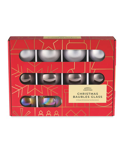 Front shot 2, Christmas Glass Baubles