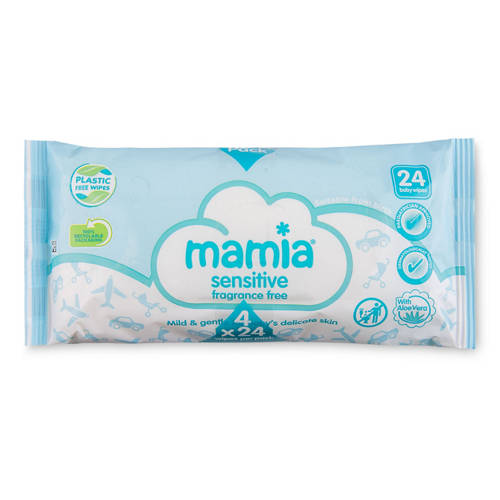 Sensitive Fragrance Free Baby Wipes 4 Pack