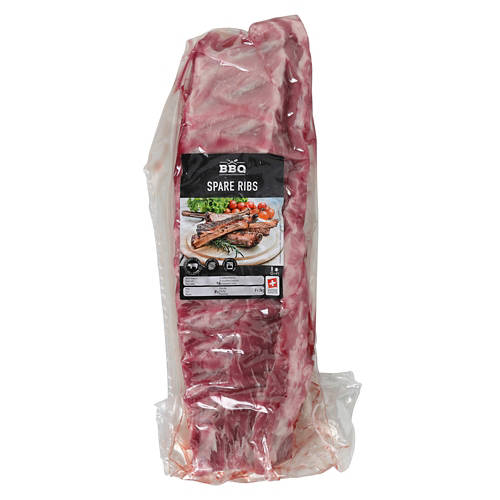 Vorderansicht 2, Schwein Spare Ribs, nature