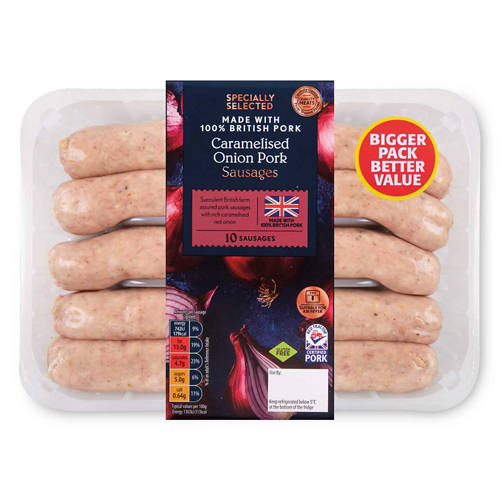 XXL Caramelised Onion Sausages