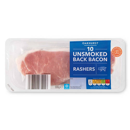 Unsmoked Back Bacon 10 Pack