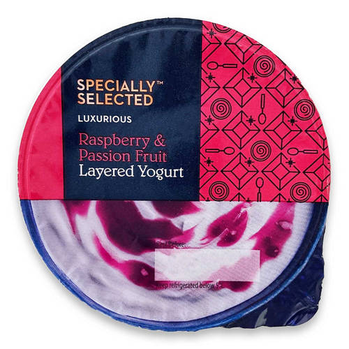 Raspberry & Passion Fruit Layered Yogurt