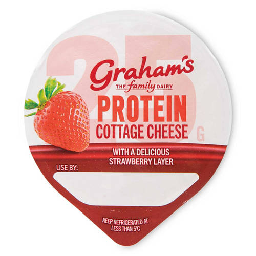 Front shot 2, Strawberry Fruit Layered Cottage Cheese