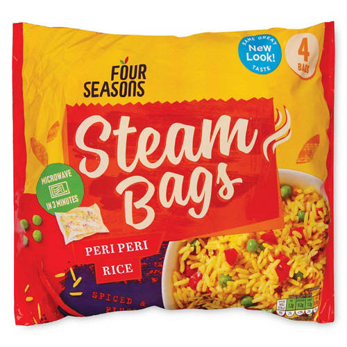 Peri Peri Rice Steam Bags