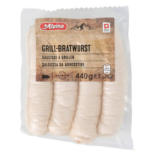Vue de face 2, Saucisse à rôtir, saucisses à griller