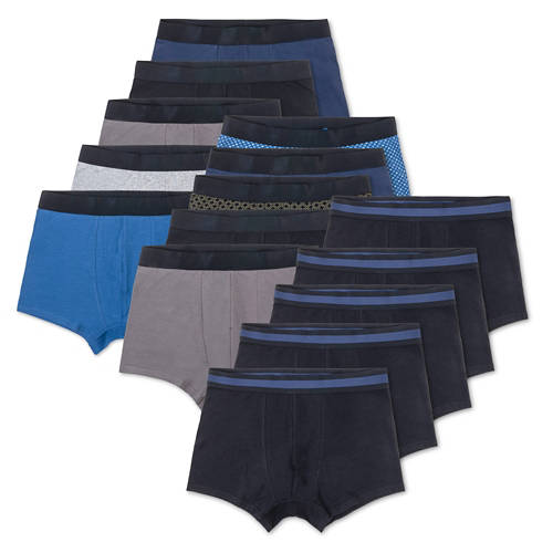 Groupe 1, Pantalons rétro pour hommes, lot de 5, noir/gris/marron/bleu/mélange, taille L