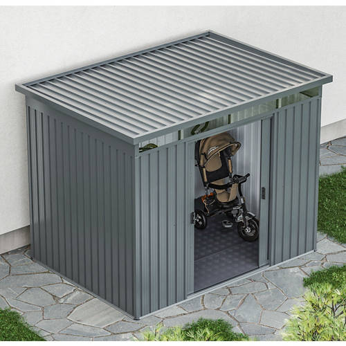 Lifestyle 2, Metallgerätehaus mit Pultdach