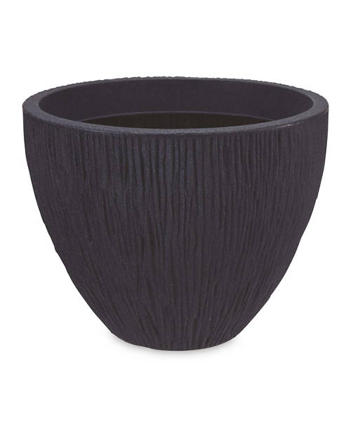 Grooved Plastic Planter Product Image Front shot 01
