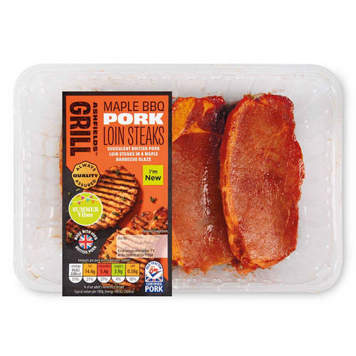 Maple BBQ Marinated Pork Loin Steak