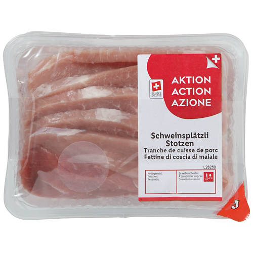 Vue de face 2, Escalopes de porc