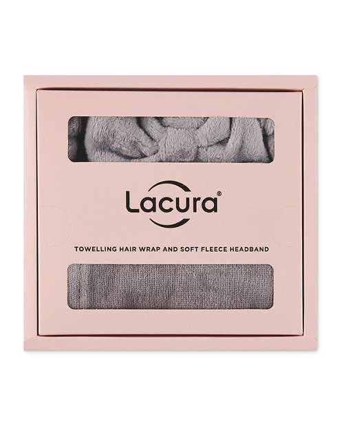 Front shot 1, Satin Gift Set, Hair Wrap+Band