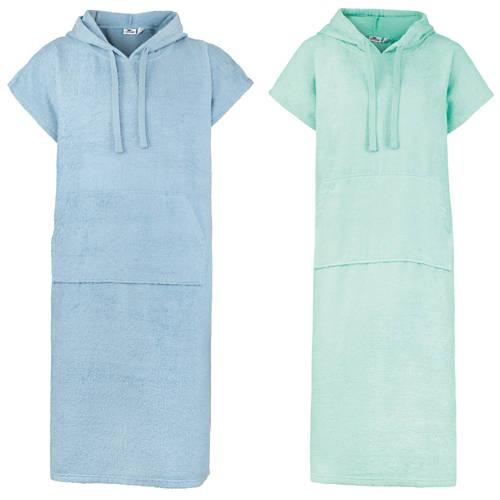 Groupe 1, Poncho de bain pour femmes/hommes, bleu, taille S