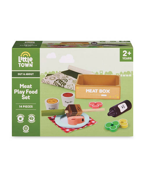 Front shot 2, Wooden BBQ Play Food Sets