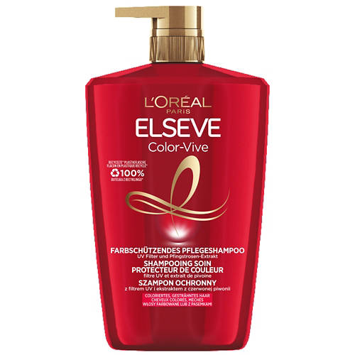 Vue de face 1, L'ORÉAL Shampoing Elsève 1 litre, Color Vive