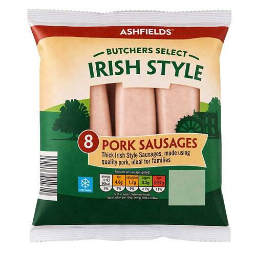 Irish Style Pork Sausages