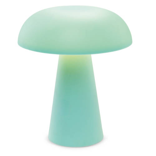 Dettagli 1, Lampada da tavolo per esterno, fungo, azzurro
