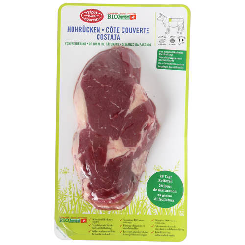 Vorderansicht 2, BIO-Hohrücken Steak vom Weiderind