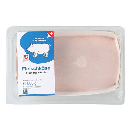 Vorderansicht 2, Fleischkäse zum Backen