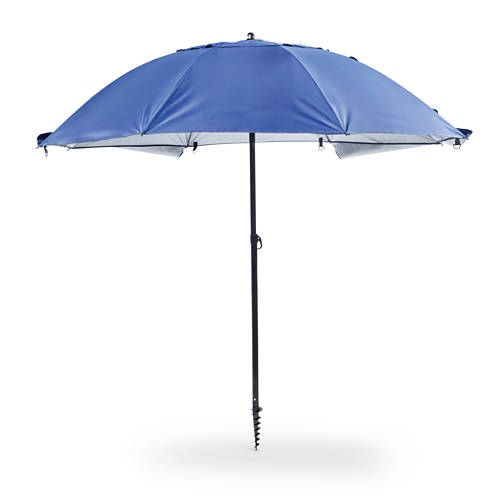 Dettagli 1, Ombrellone da spiaggia 2 in 1, blu