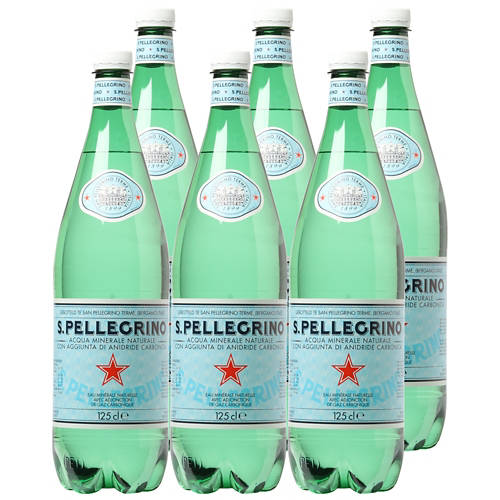 Vorderansicht 2, Mineralwasser, mit Kohlensäure