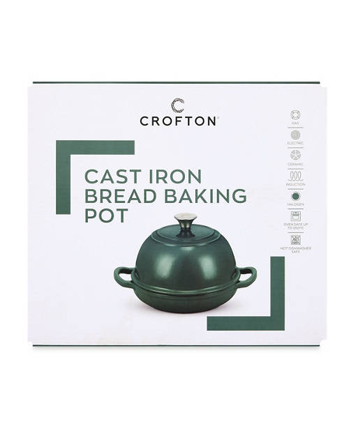 Front shot 2, Cast Iron Casserole Dish/Bread Baking Pot