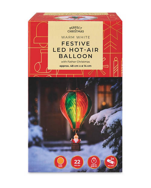Front shot 2, Christmas Hot Air Balloon