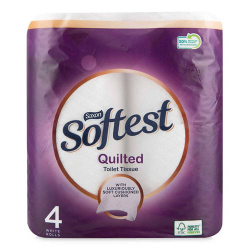 Quilted Toilet Tissue 3 Ply 4 Pack