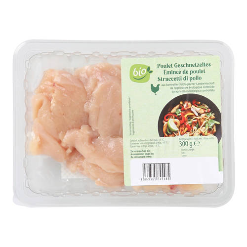 Vue de face 2, Émincé de poitrine de poulet